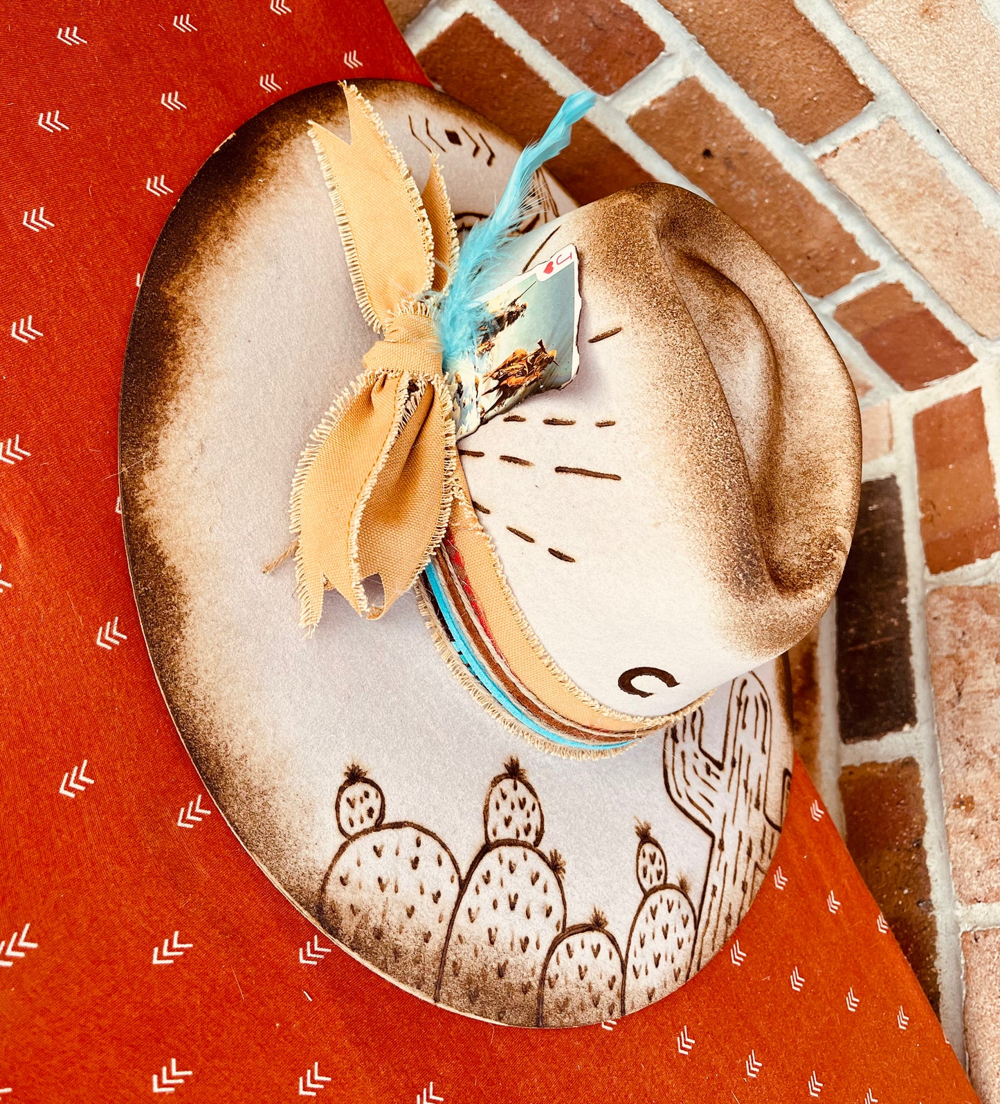 Prickly as You - Hand Burned Hat