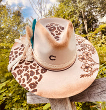 Load image into Gallery viewer, The Lovely in Leopard- Hand Burned Hat
