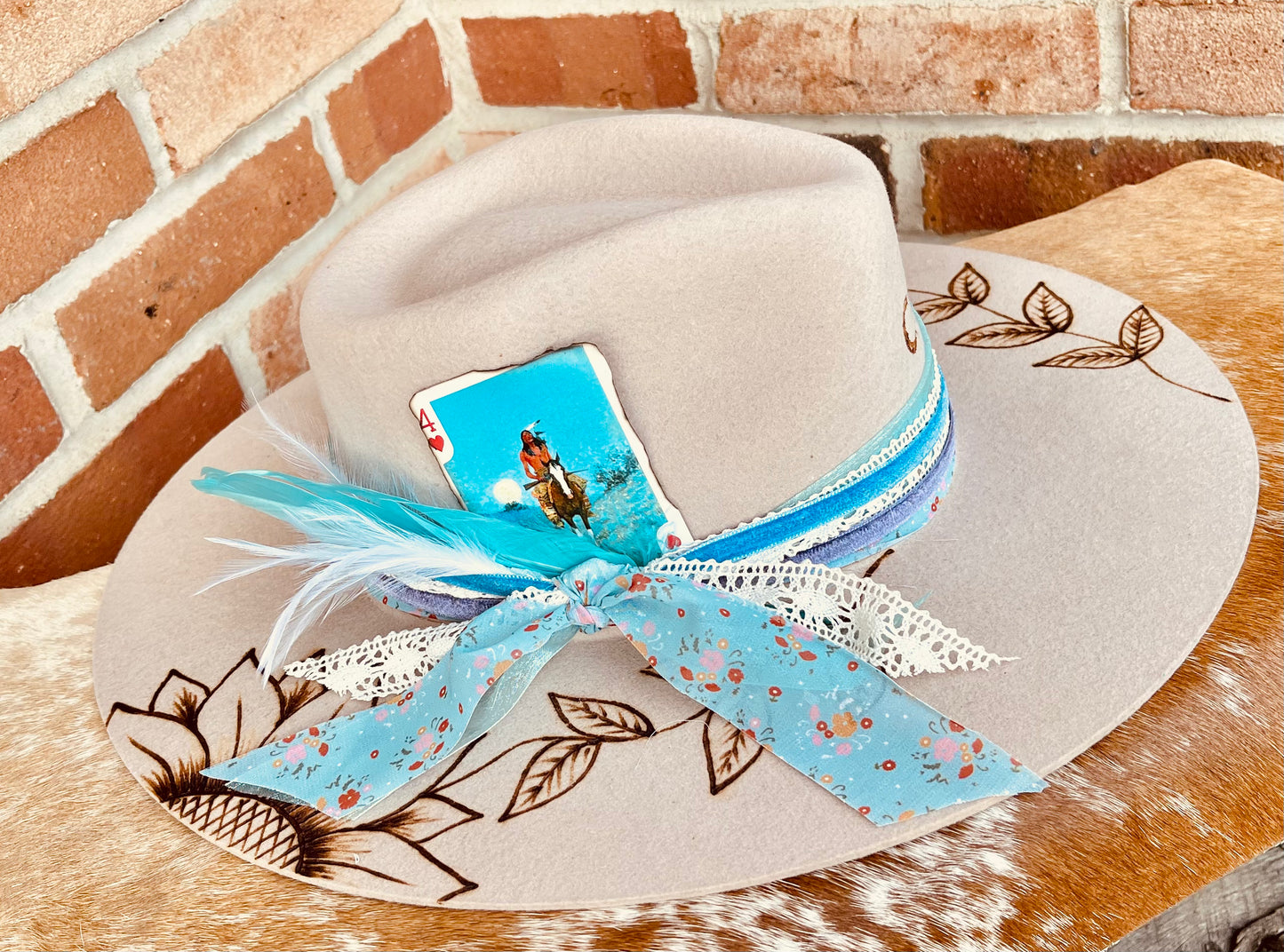 The Summer Nights-Hand Burned Hat