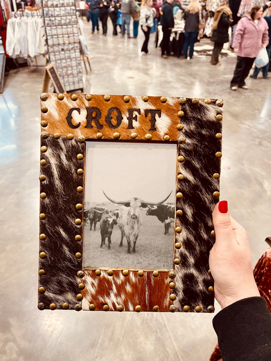 Cowhide Picture Frame