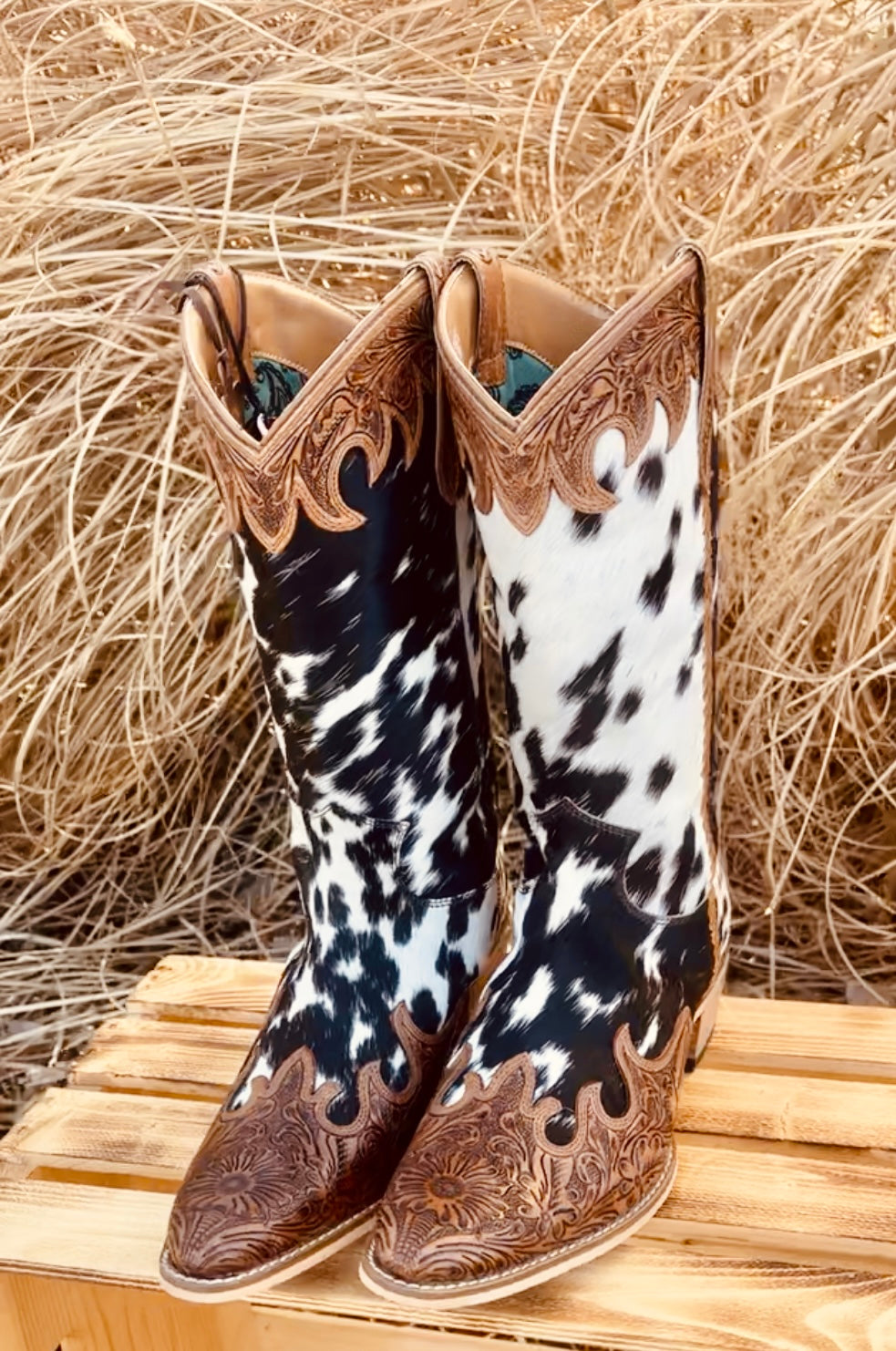 Adelaide Cowhide Boots