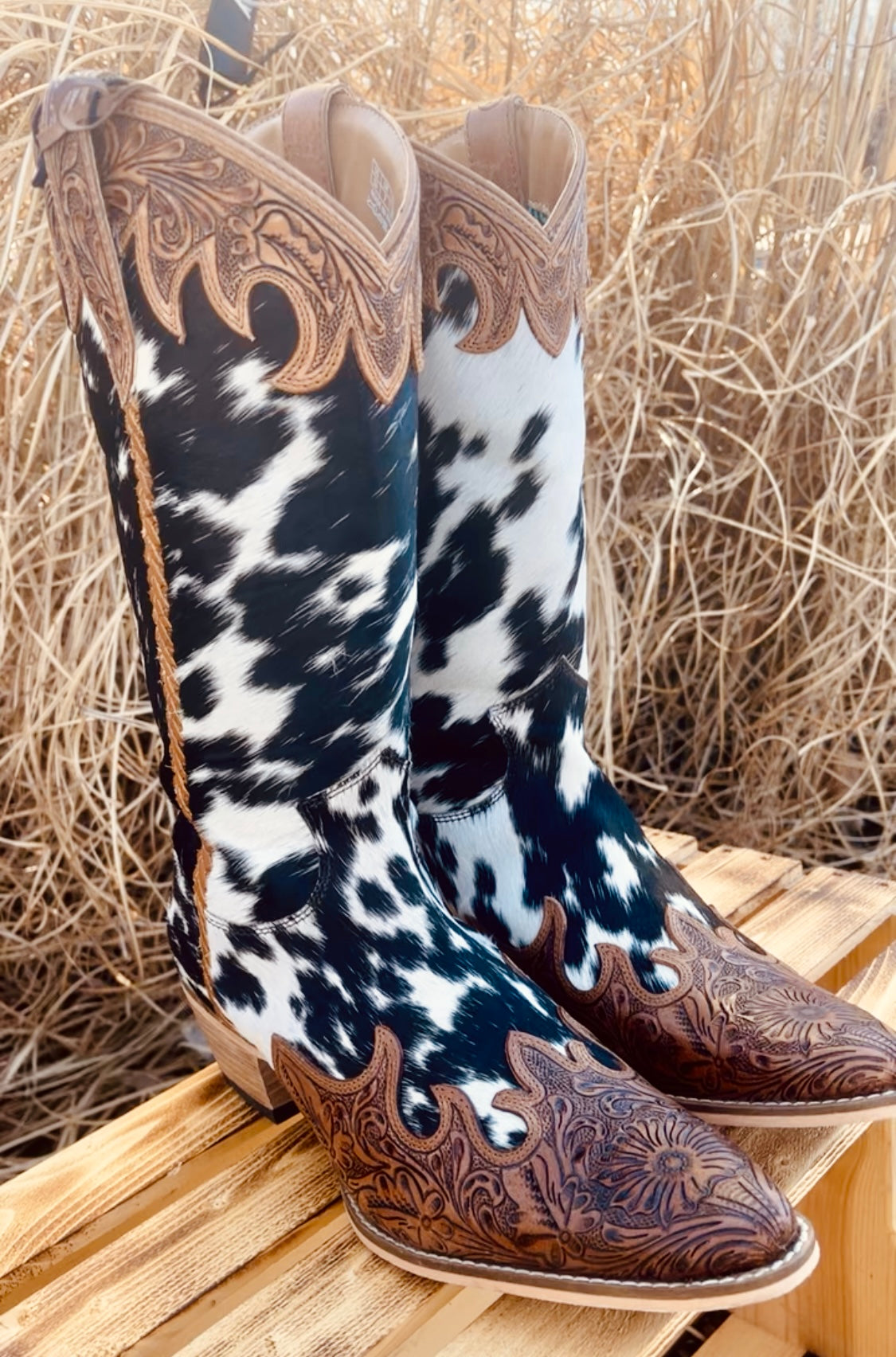 Adelaide Cowhide Boots