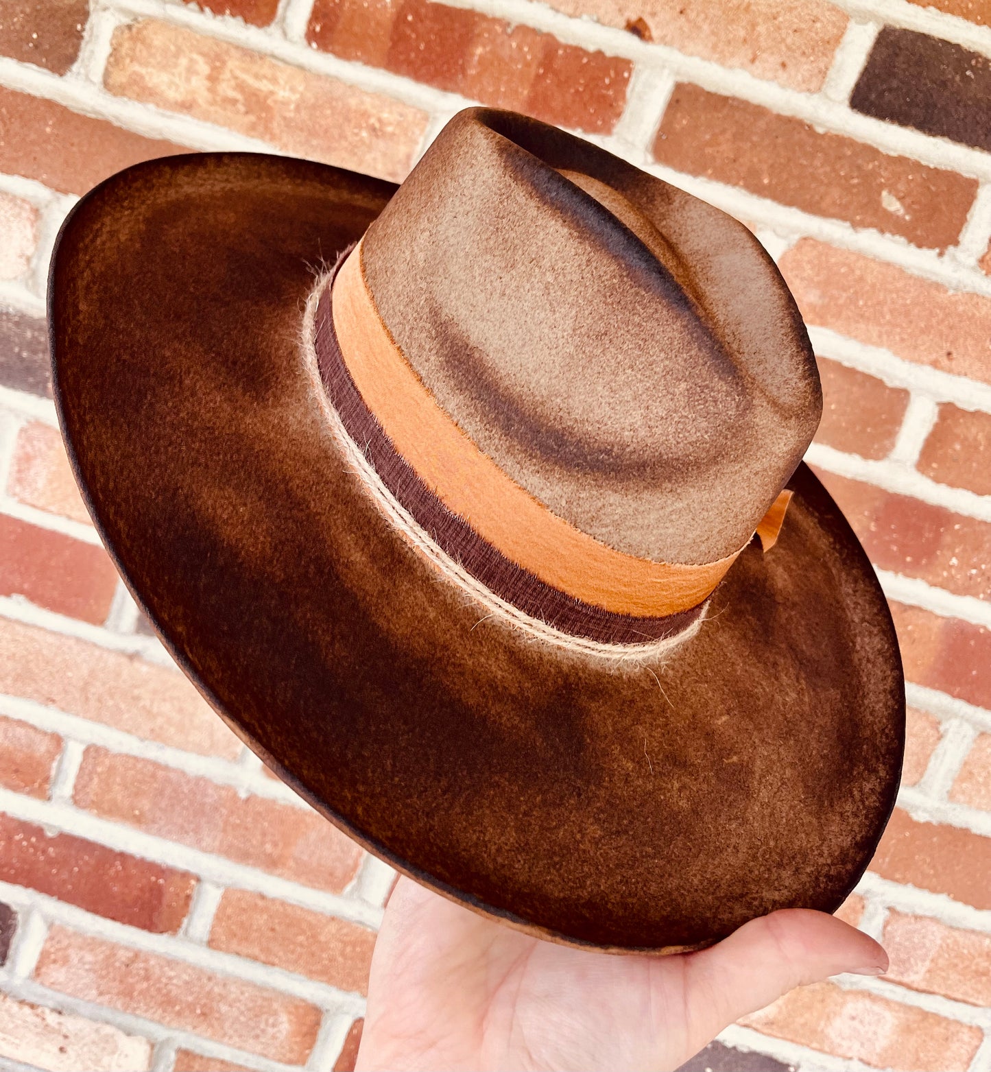 Mesa Sunset Hand Burned Hat