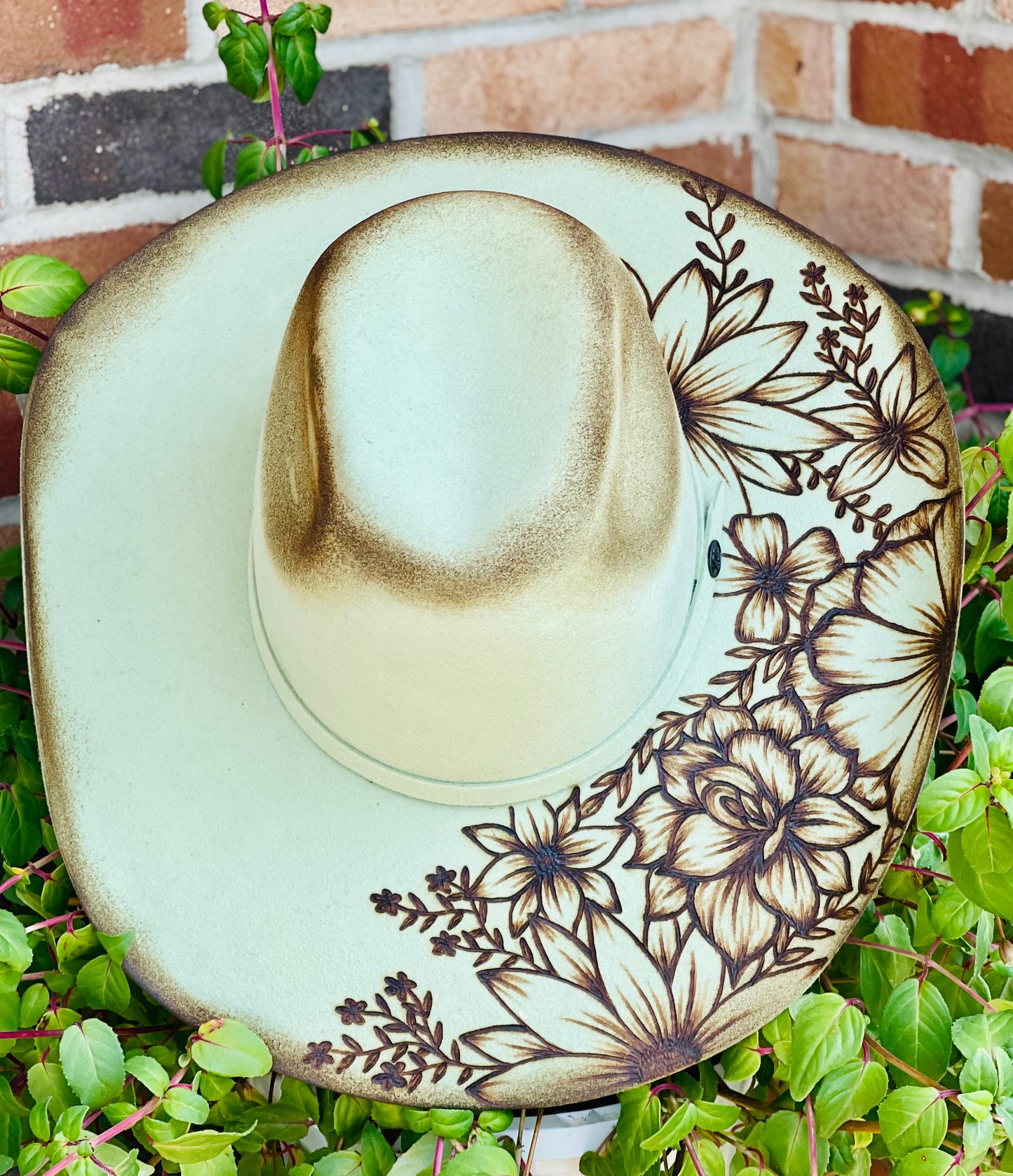 Spring Showers- Custom Cowboy Hat