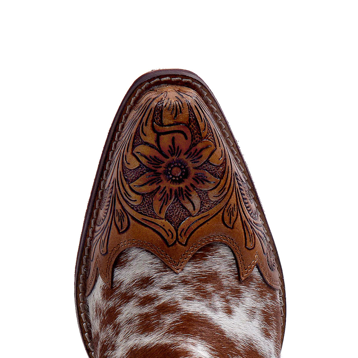 Kelsey Anne Hair on Hide Hand Tooled Leather Boots