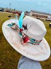 Load image into Gallery viewer, The Summer Breeze- Hand Burned Hat
