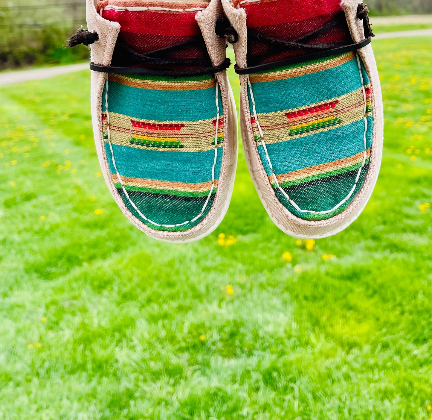 Rose Gold Serape Hand Embellished Shoes
